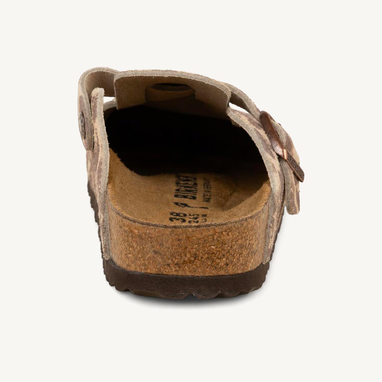 Mules Femme BIRKENSTOCK BOSTON LEO SANDCASTLE Beige