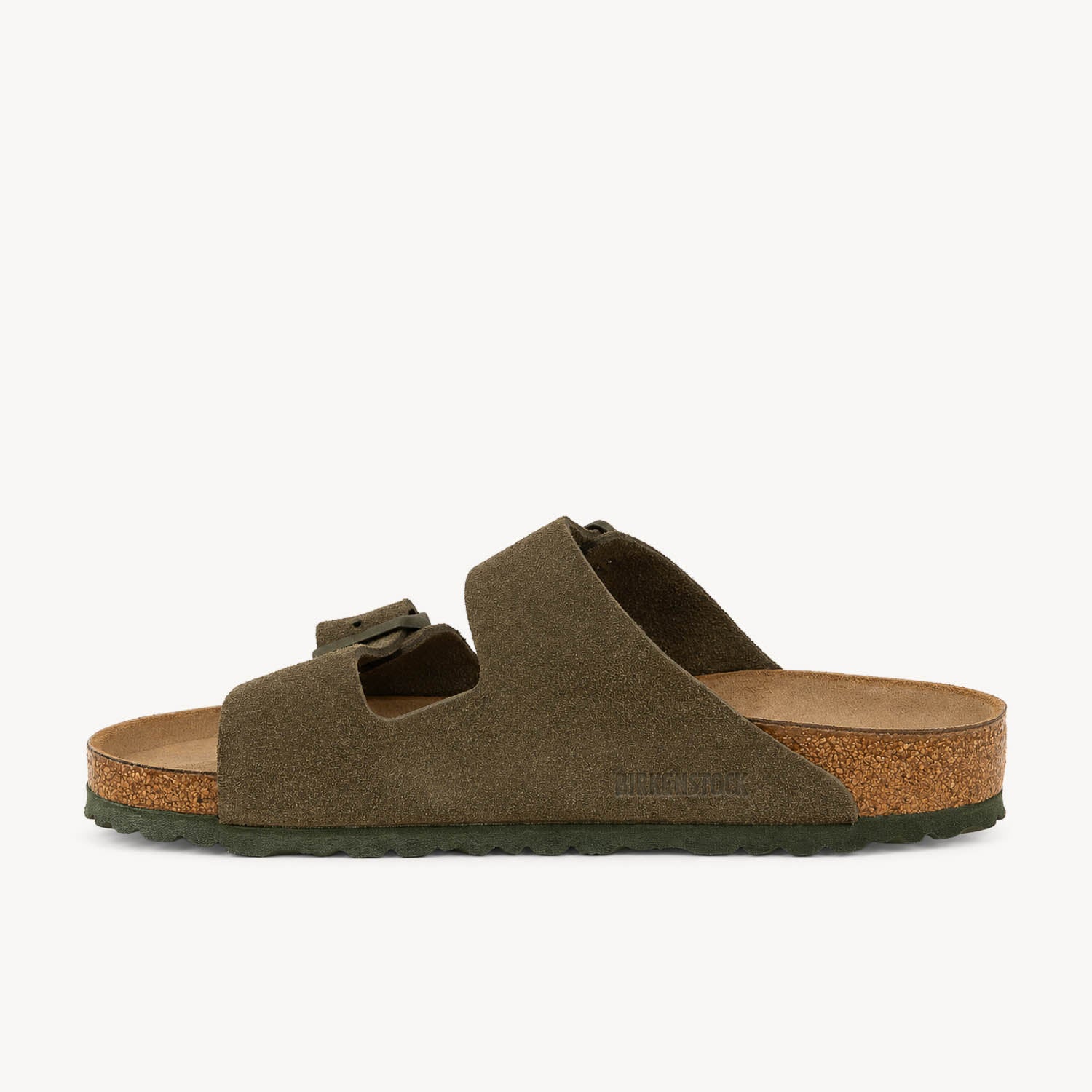 Sandales Homme BIRKENSTOCK ARIZONA SUEDE Kaki