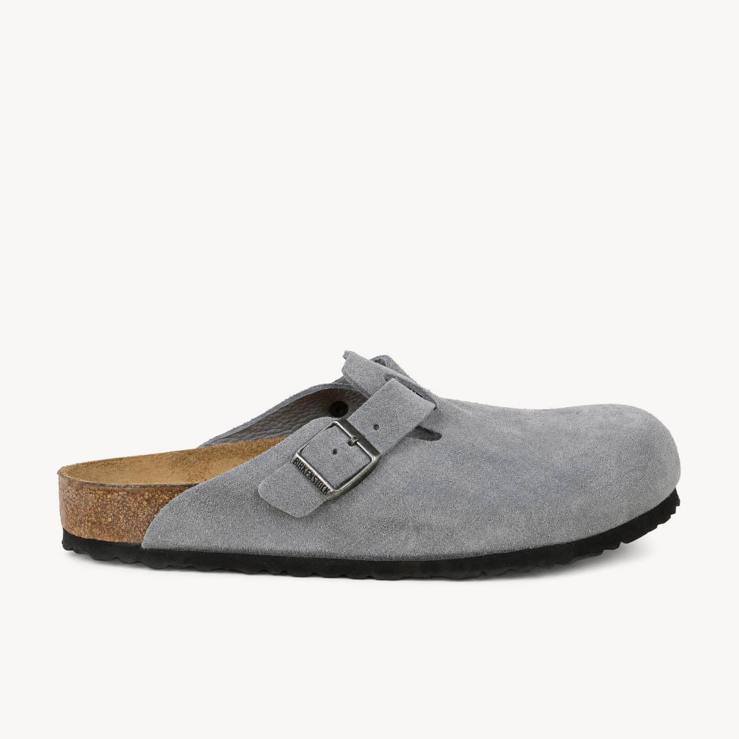 Sandales Homme BIRKENSTOCK BOSTON SUEDE STONE BLUE Bleu