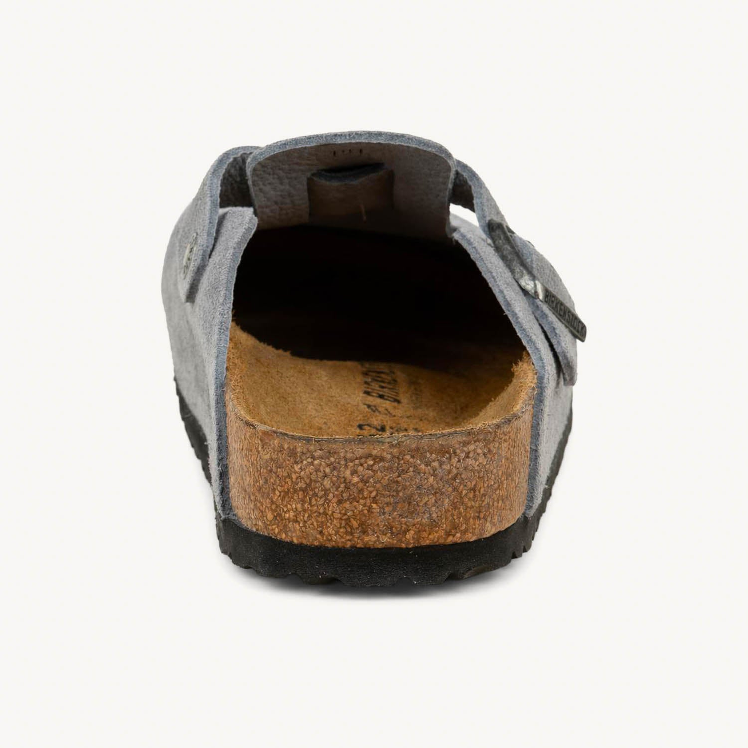 Sandales Homme BIRKENSTOCK BOSTON SUEDE STONE BLUE Bleu