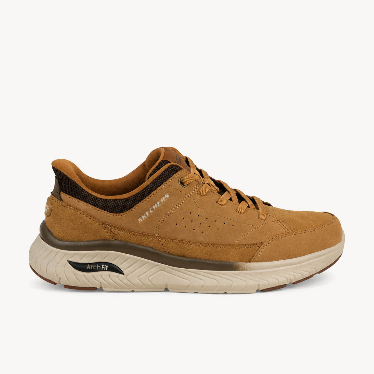 Baskets Homme SKECHERS ARCH FIT CROSSER SLIP INS Camel