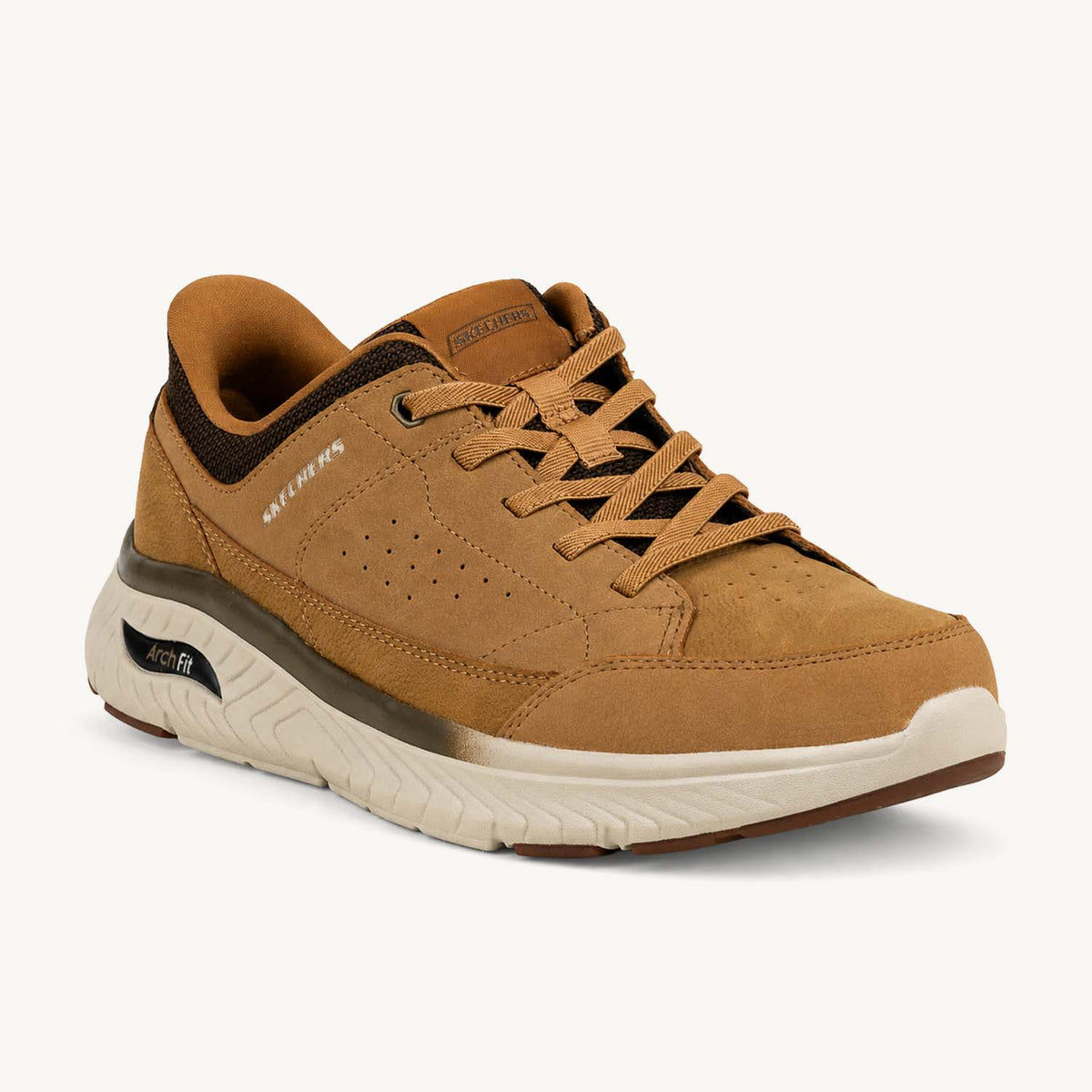 Baskets Homme SKECHERS ARCH FIT CROSSER SLIP INS Camel