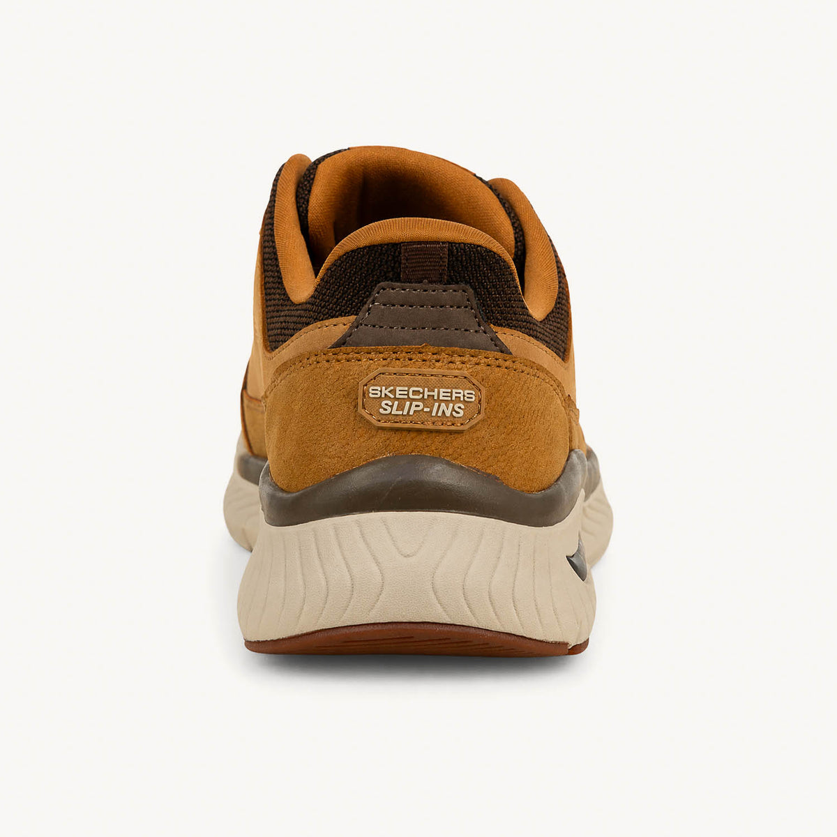Baskets Homme SKECHERS ARCH FIT CROSSER SLIP INS Camel