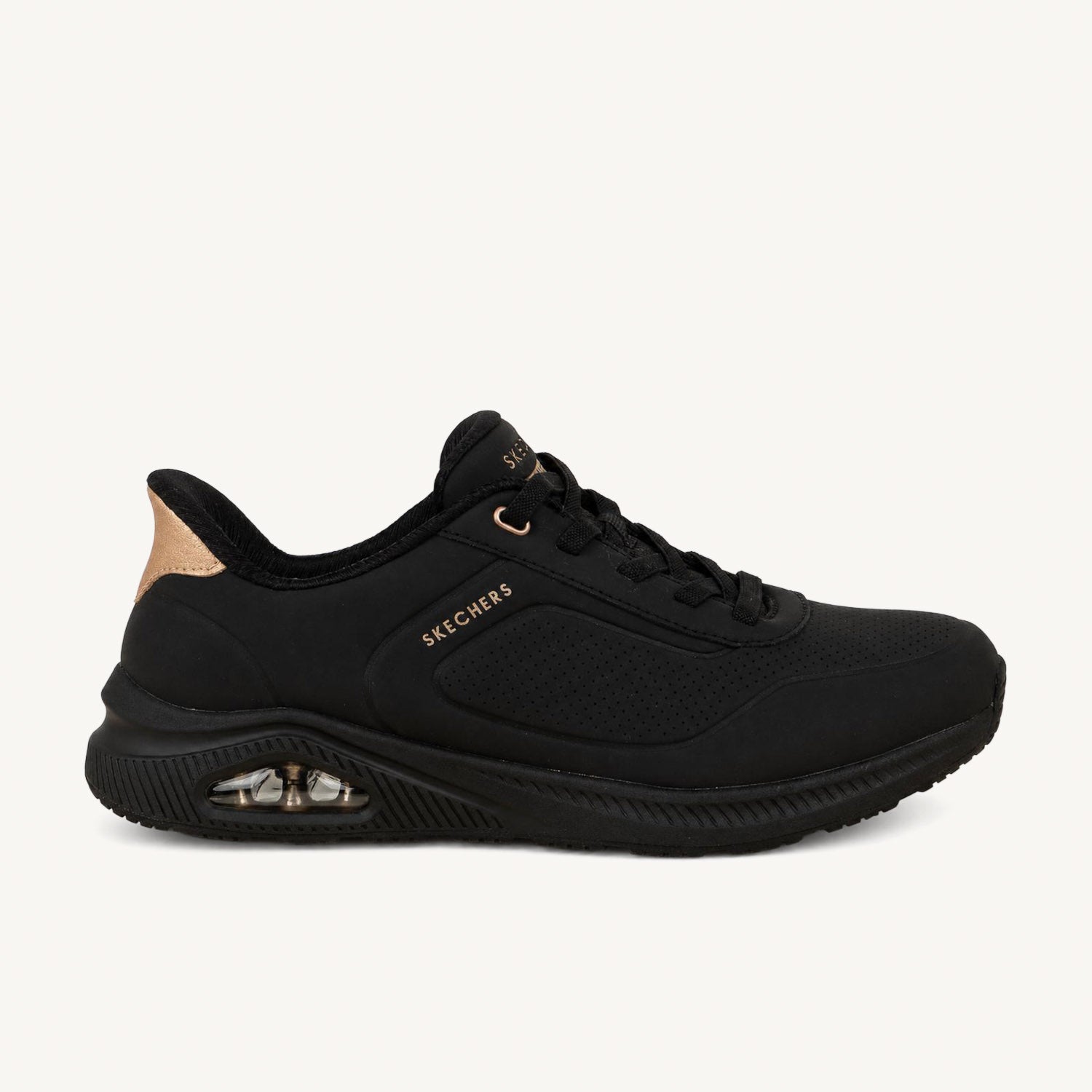 Sneakers Femme SKECHERS ARCH FIT UNO SLIP INS Noir