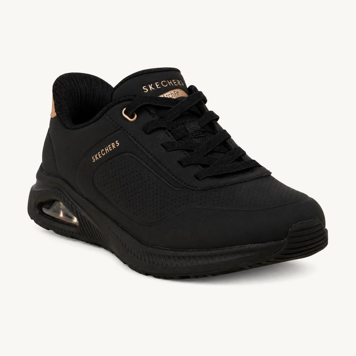 Sneakers Femme SKECHERS ARCH FIT UNO SLIP INS Noir