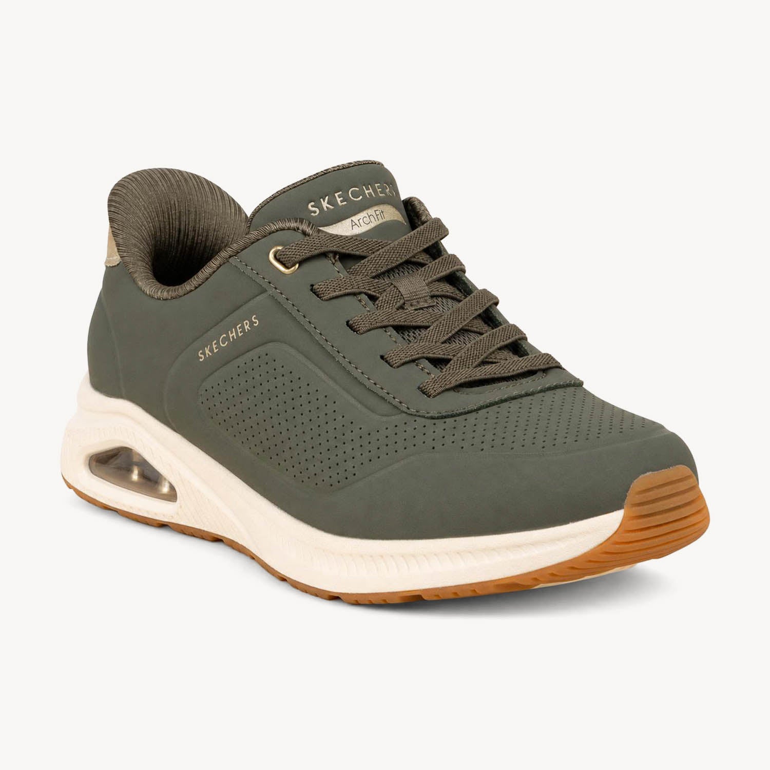Sneakers Femme SKECHERS ARCH FIT UNO SLIP INS Vert