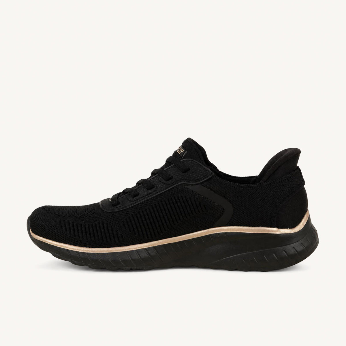 Sneakers Femme SKECHERS BOBS SQUAD SLIP INS Noir