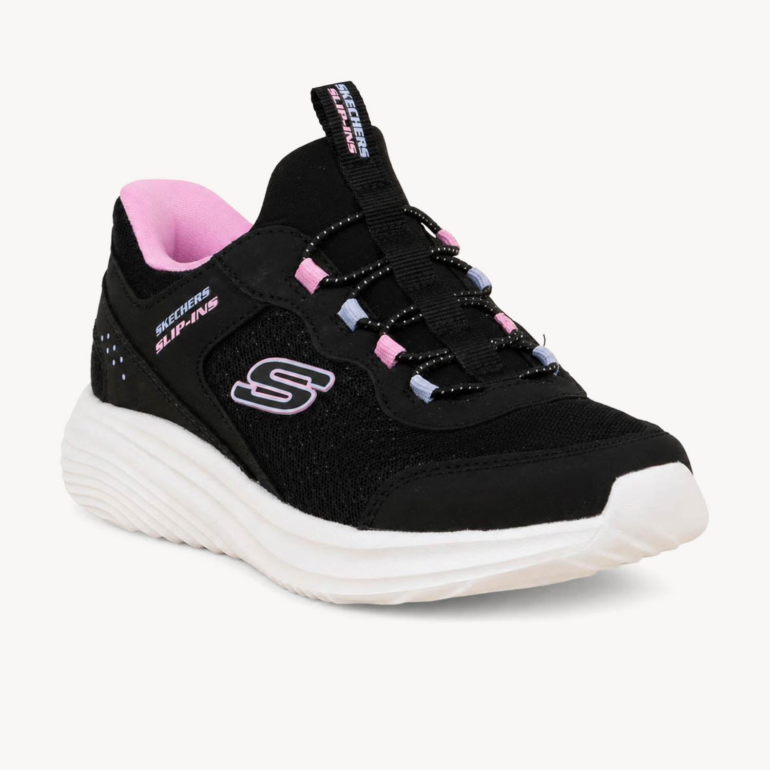 Baskets Enfant SKECHERS BOUNDER PRO SLIP INS Noir