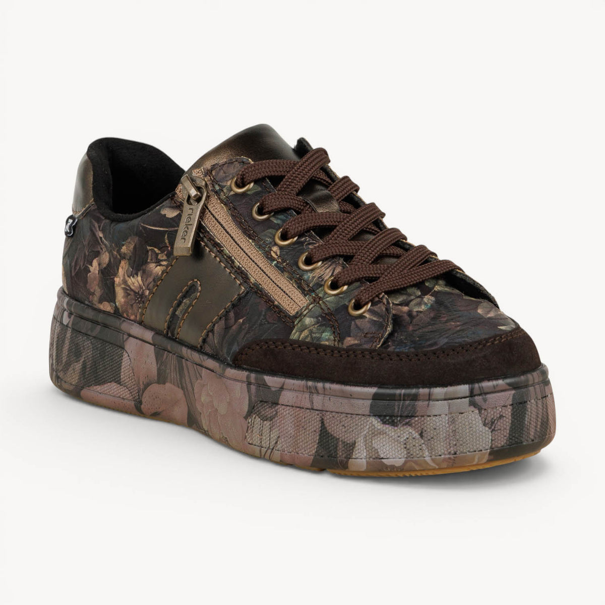 Baskets Femme RIEKER M7711 - RIJOR Marron