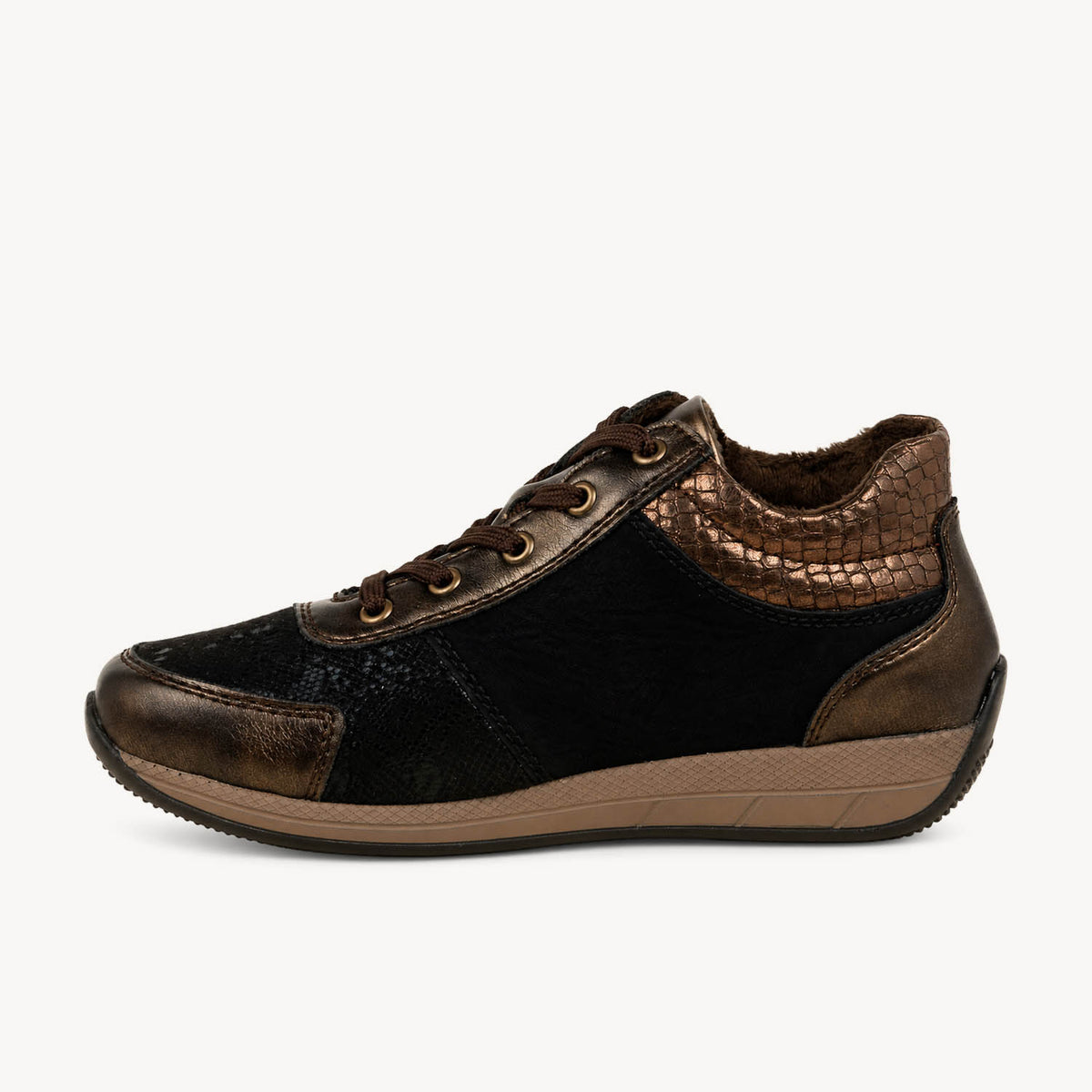 Baskets Femme RIEKER N1107 - RIELTY Marron