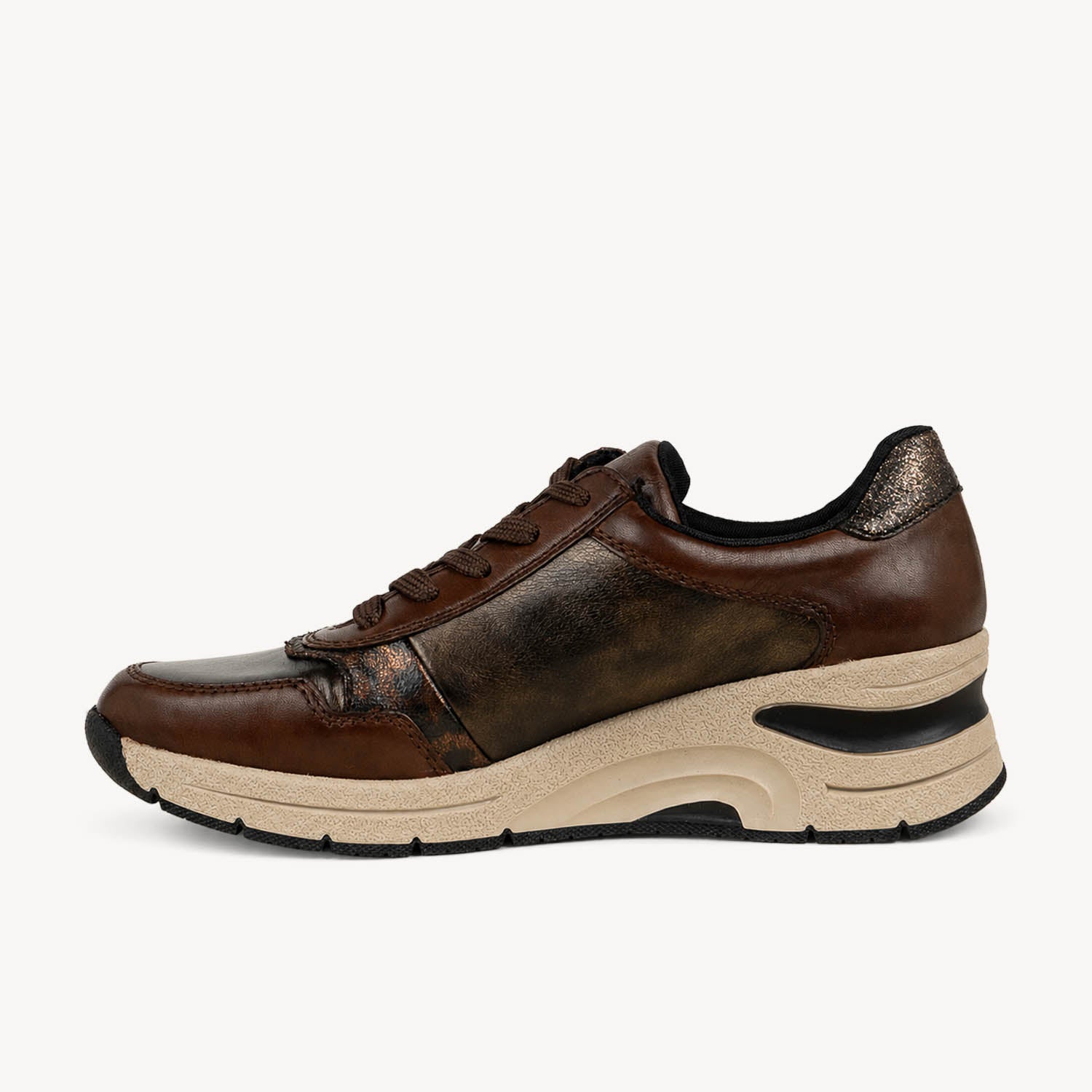 Baskets Femme RIEKER N9301 - RIMOITY Marron
