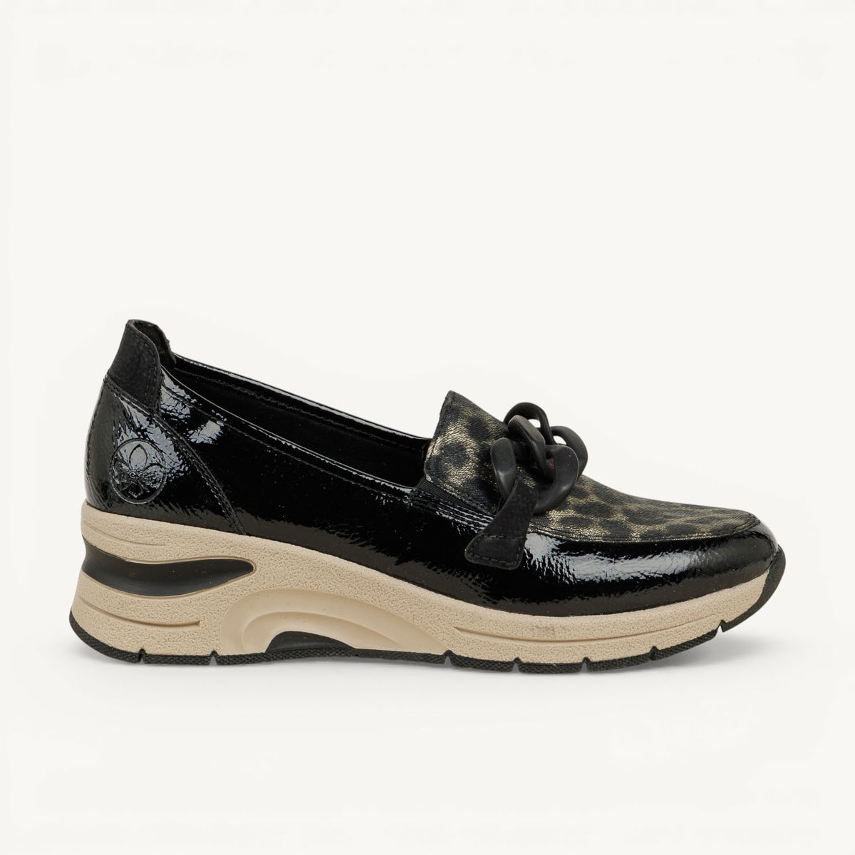 Mocassins Femme RIEKER N9350 - RIMOP Noir