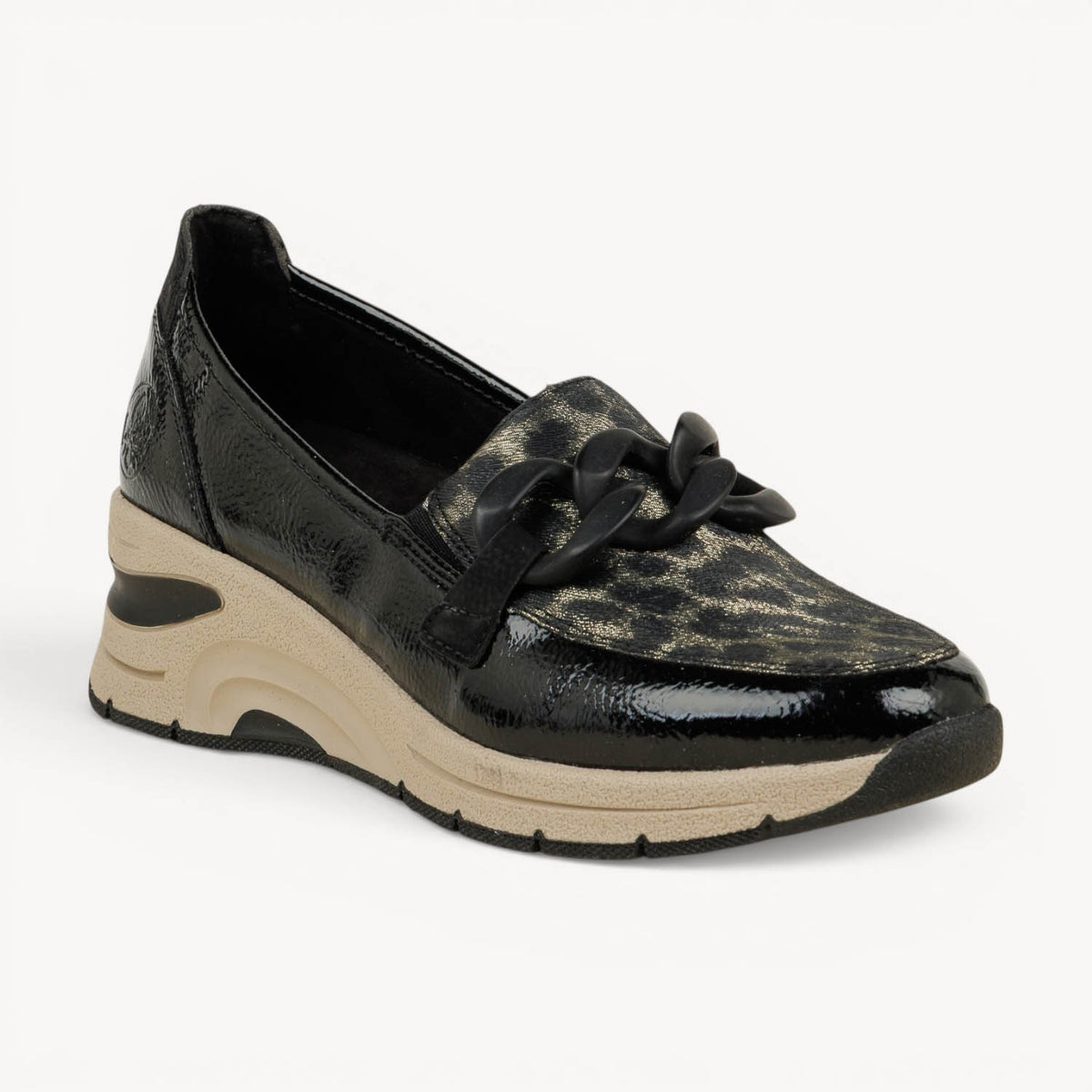 Mocassins Femme RIEKER N9350 - RIMOP Noir