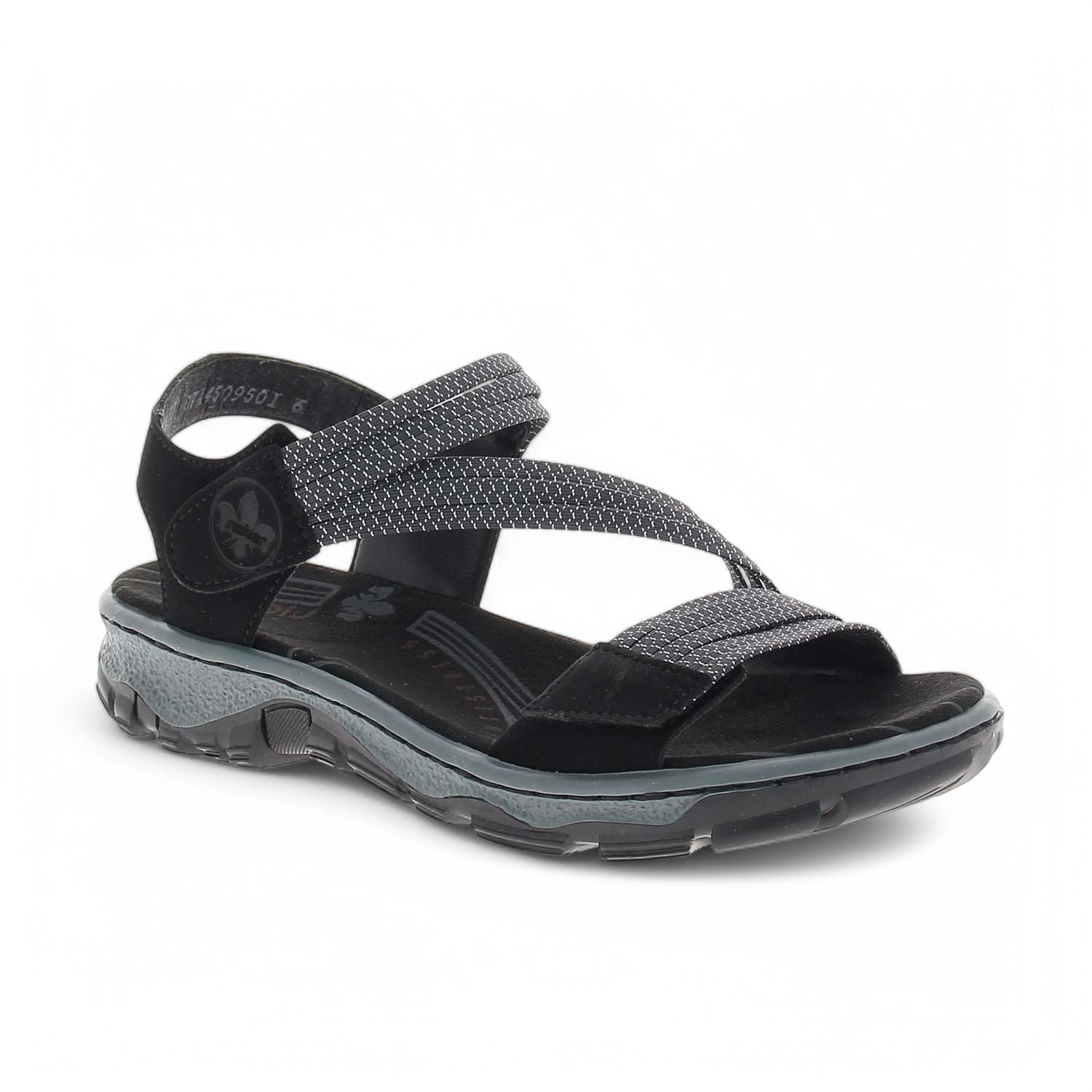 Sandales Femme RIEKER 68871 - RIOLLE Noir