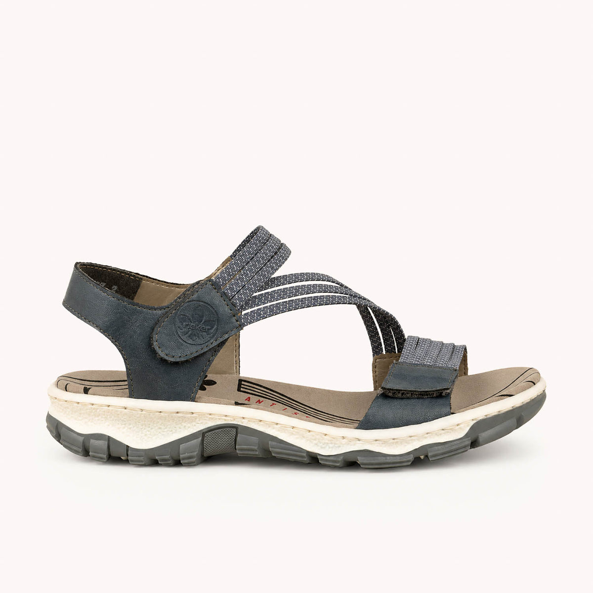 Sandales Femme RIEKER 68871 - RIOLLE Bleu