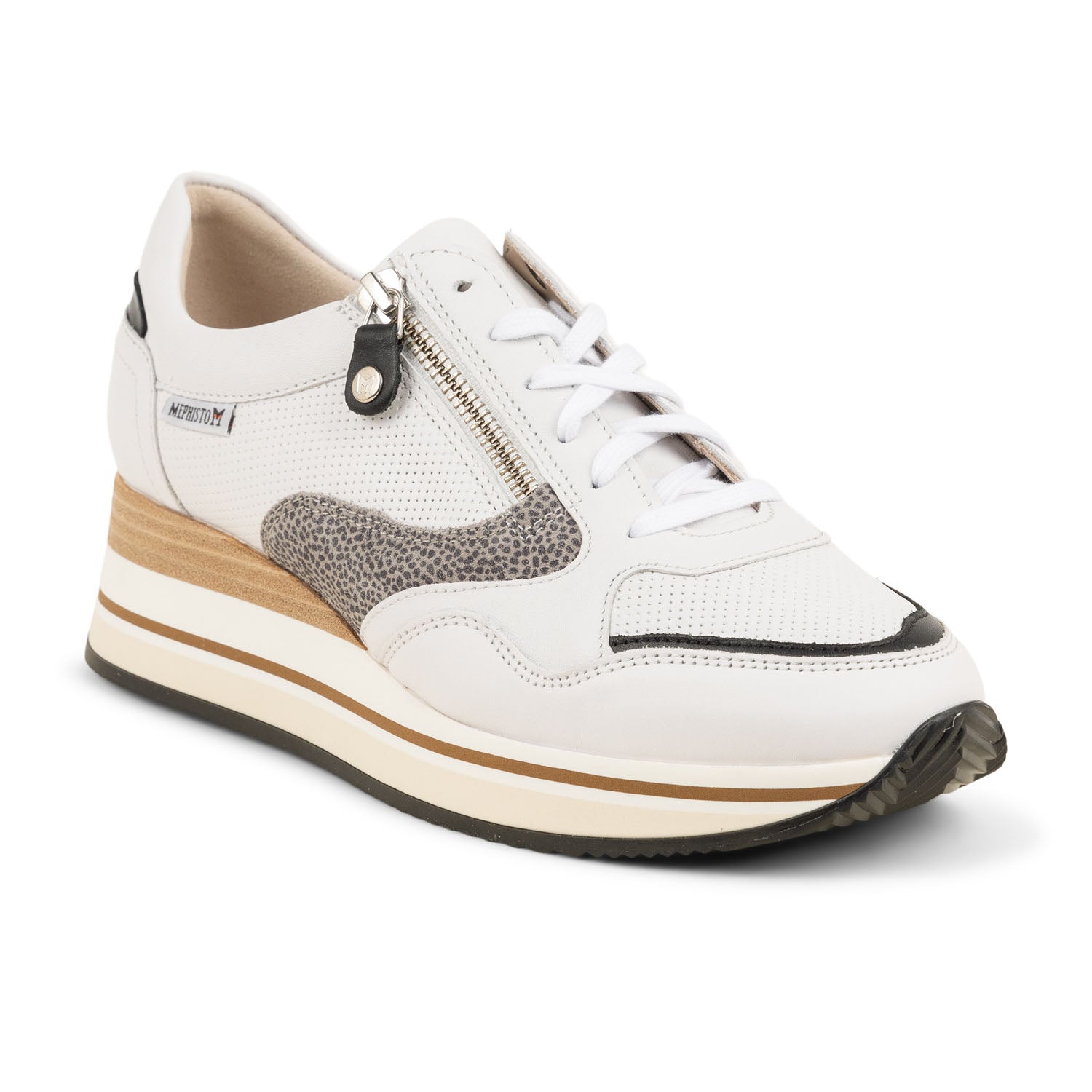 Baskets Femme MEPHISTO OLYMPIA Blanc