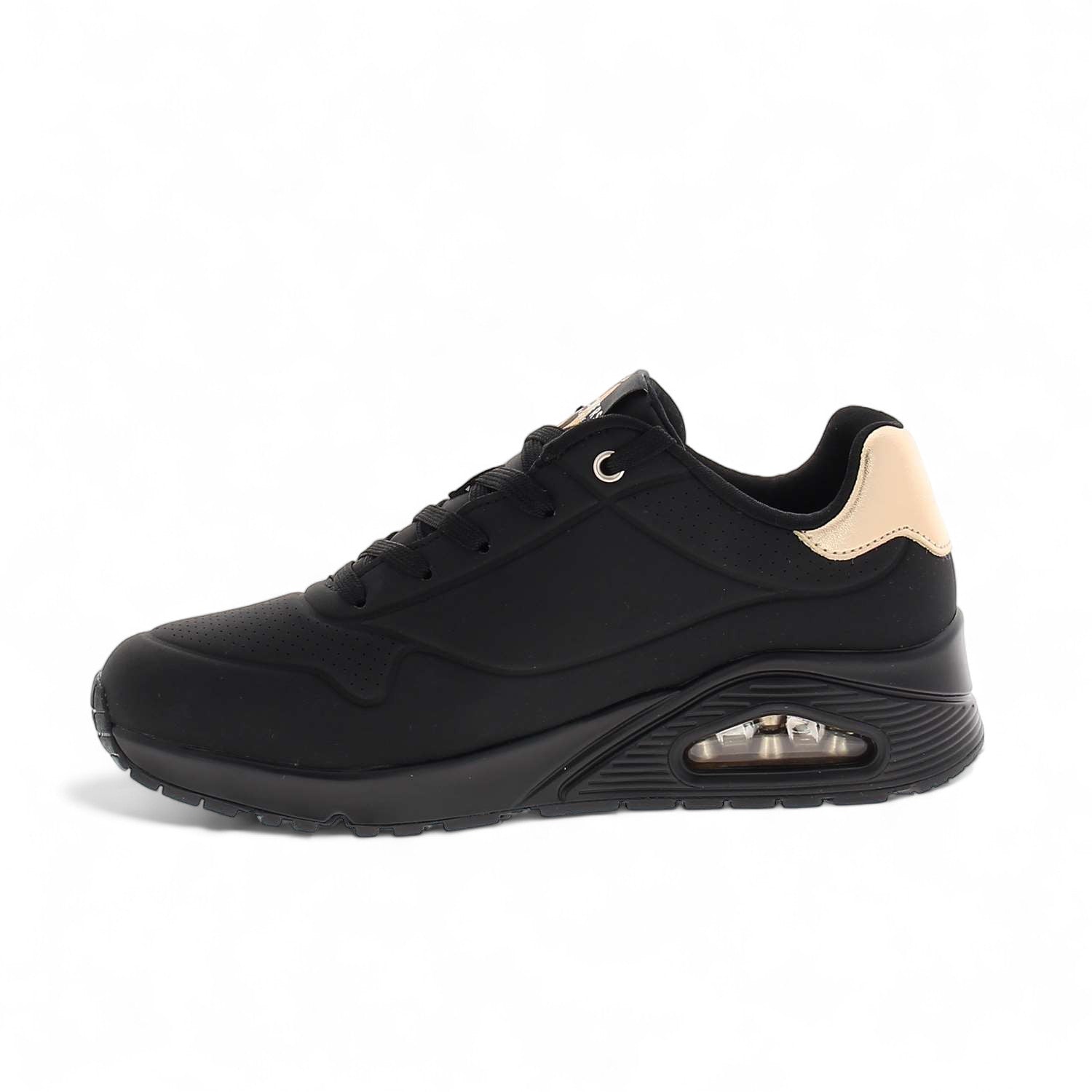 Baskets Femme SKECHERS UNO GOLDEN AIR Noir