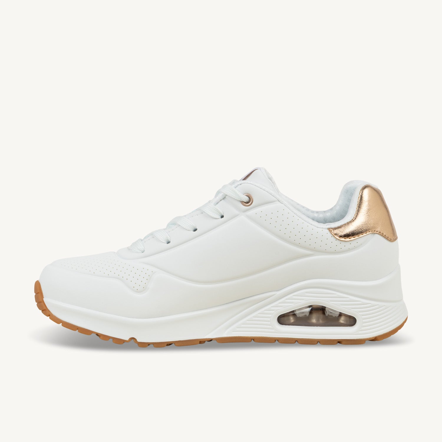 Baskets Femme SKECHERS UNO GOLDEN AIR Blanc