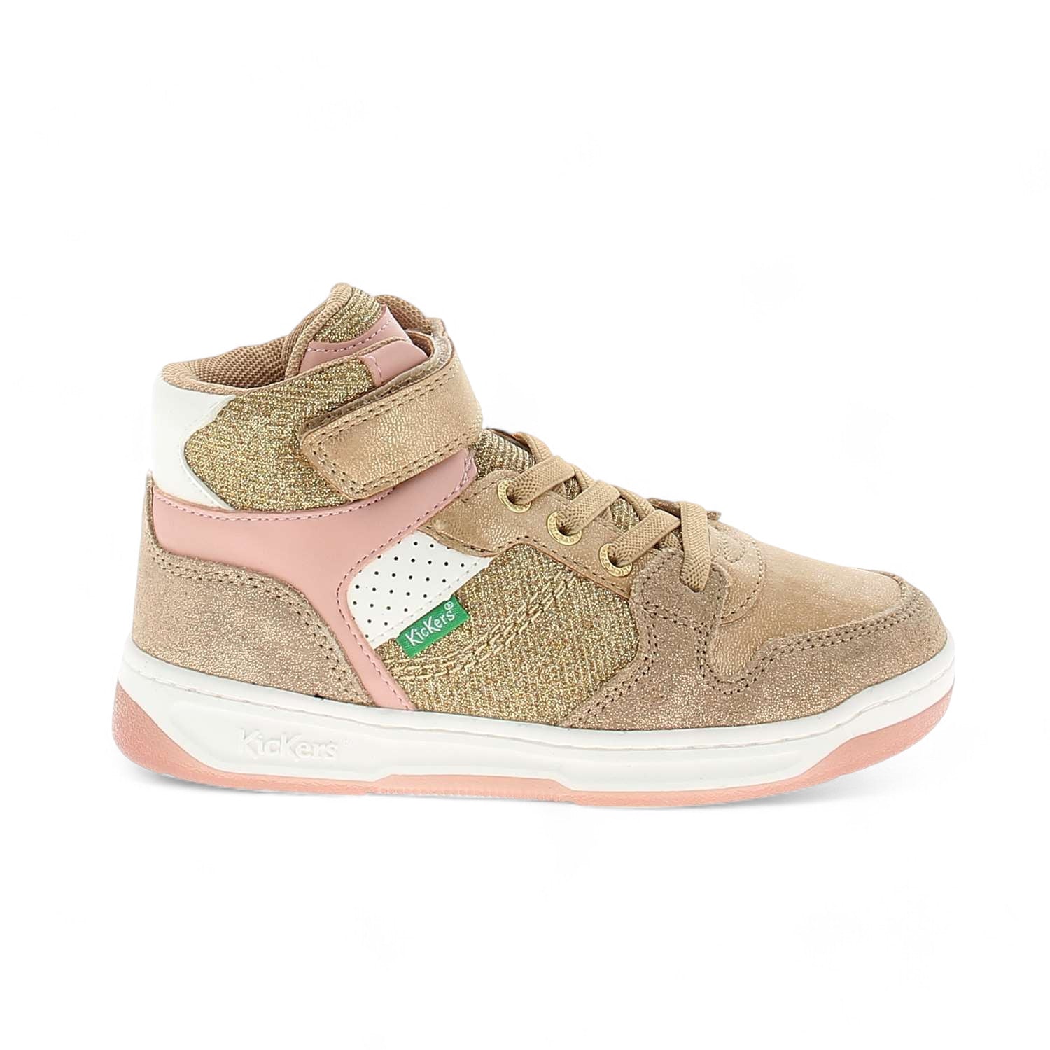 Chaussures montantes Enfant KICKERS KICKALIEN Or/Bronze