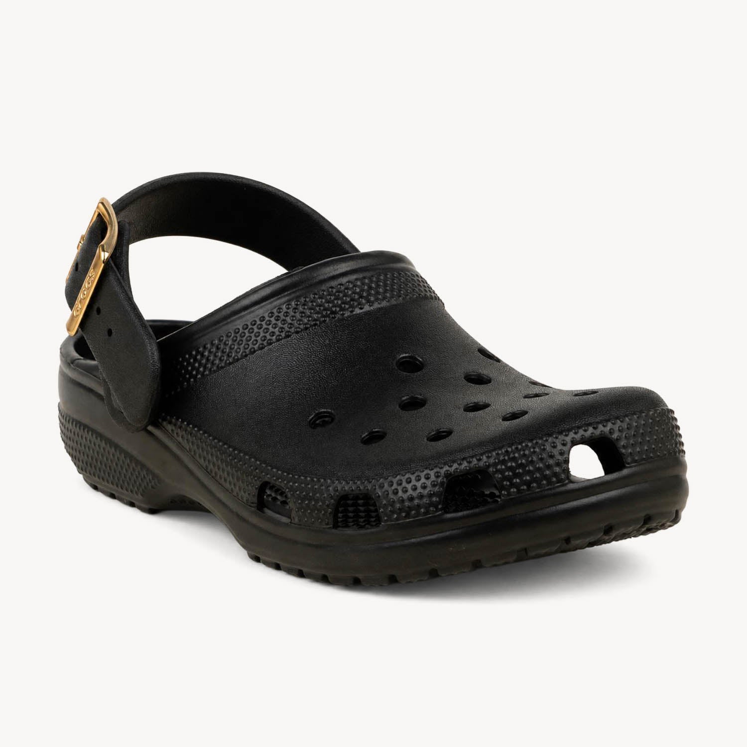 Tongs et crocs Femme CROCS CLASSIC METALLIC BUCKLE CLOG Noir