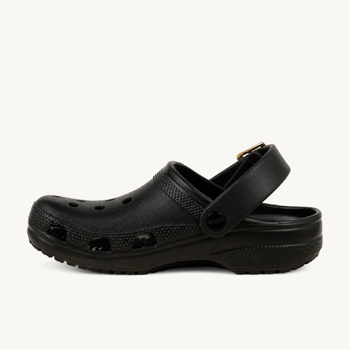 Tongs et crocs Femme CROCS CLASSIC METALLIC BUCKLE CLOG Noir