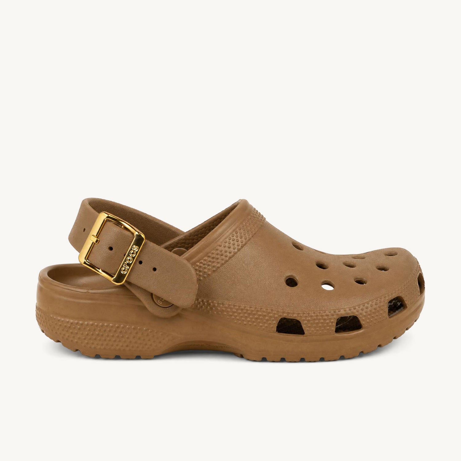 Tongs et crocs Femme CROCS CLASSIC METALLIC BUCKLE CLOG Marron