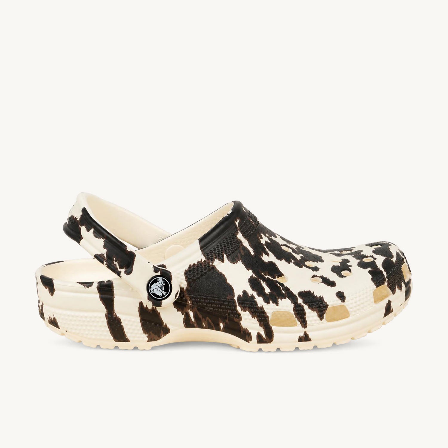 Tongs et crocs Femme CROCS CLASSIC POP ANIMAL CLOG Marron