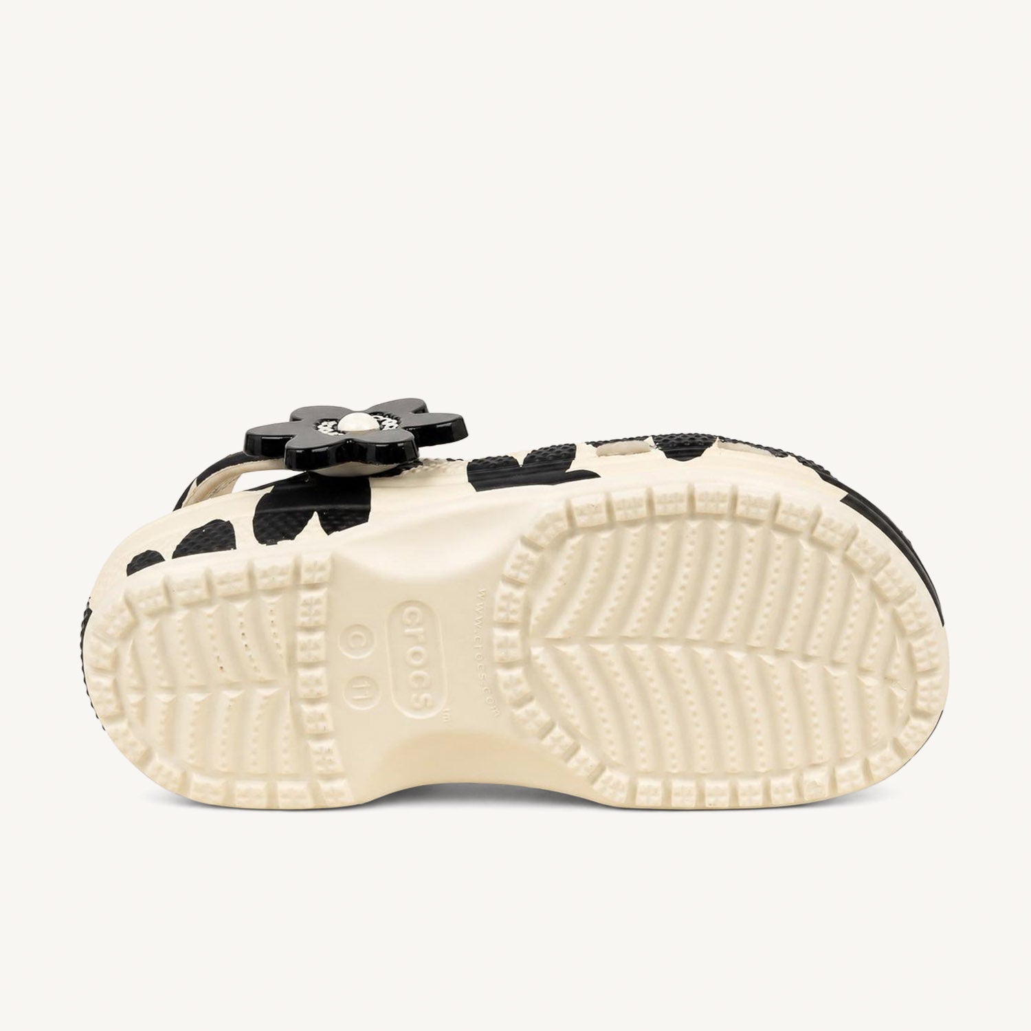 Tongs et Crocs Enfant CROCS CLASSIC POP PETALS CLOG Blanc