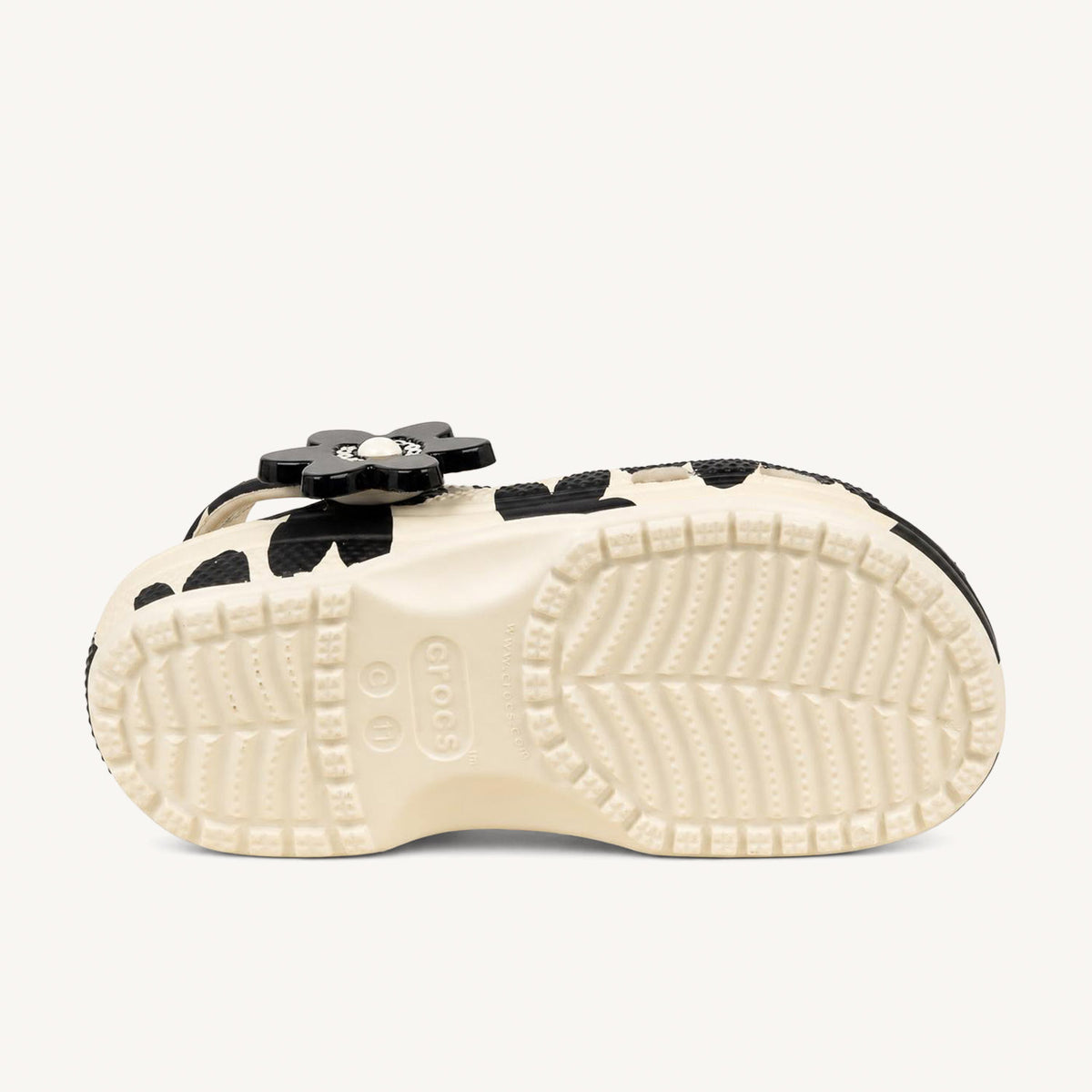Tongs et Crocs Enfant CROCS CLASSIC POP PETALS CLOG Blanc