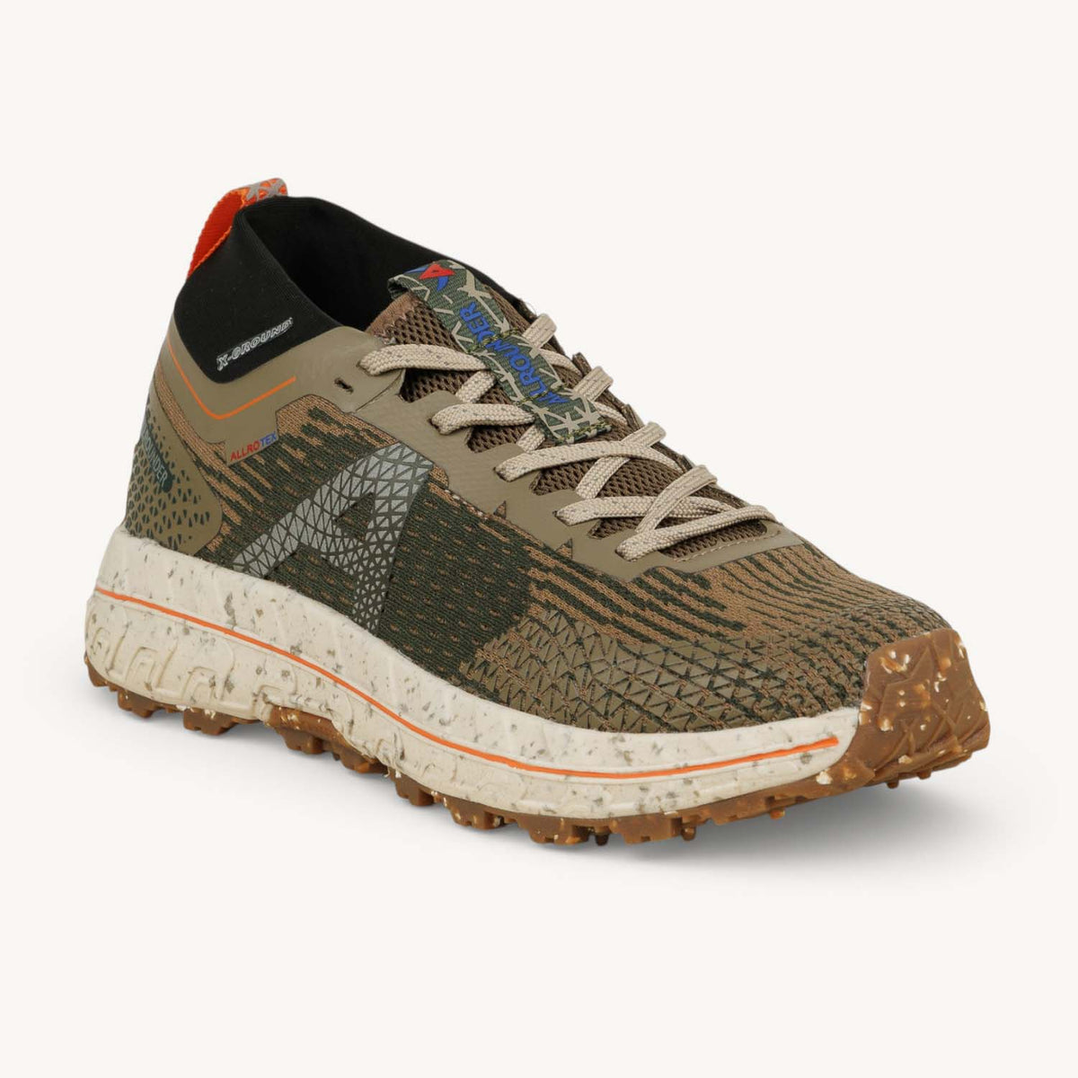 Baskets Femme ALLROUNDER BY MEPHISTO X-GROUND TEX Kaki