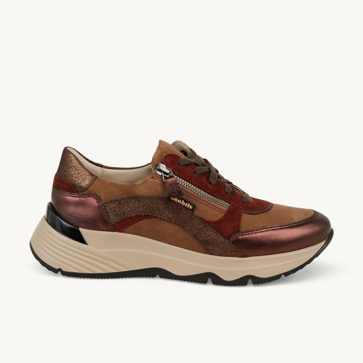 Baskets Femme MOBILS BY MEPHISTO LAONIE Marron