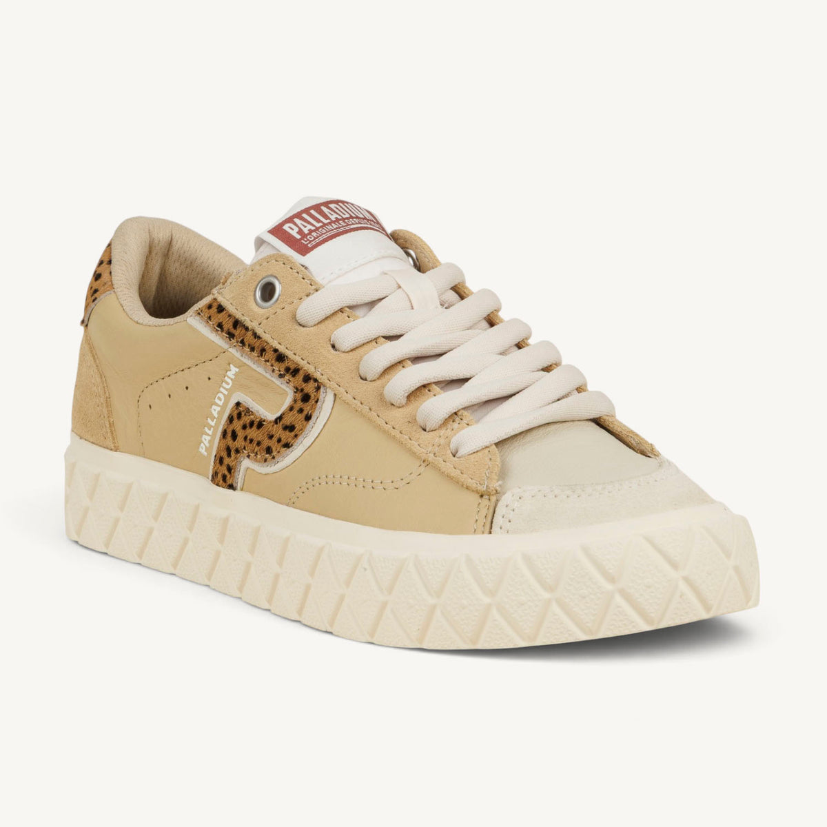Baskets Femme PALLADIUM ACE LO MIX LTH Beige