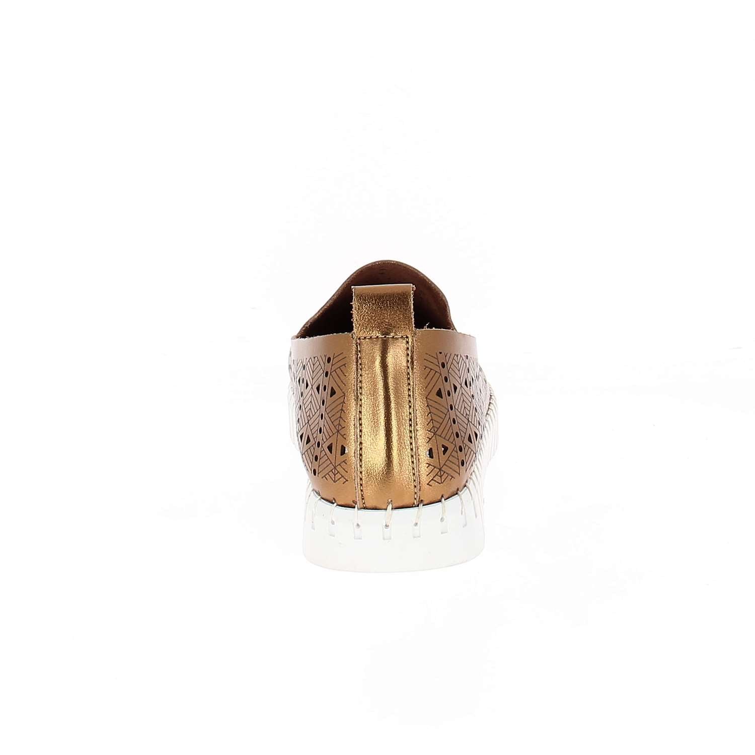 Mocassins Femme ELUE PAR NOUS RETERRE Or/Bronze