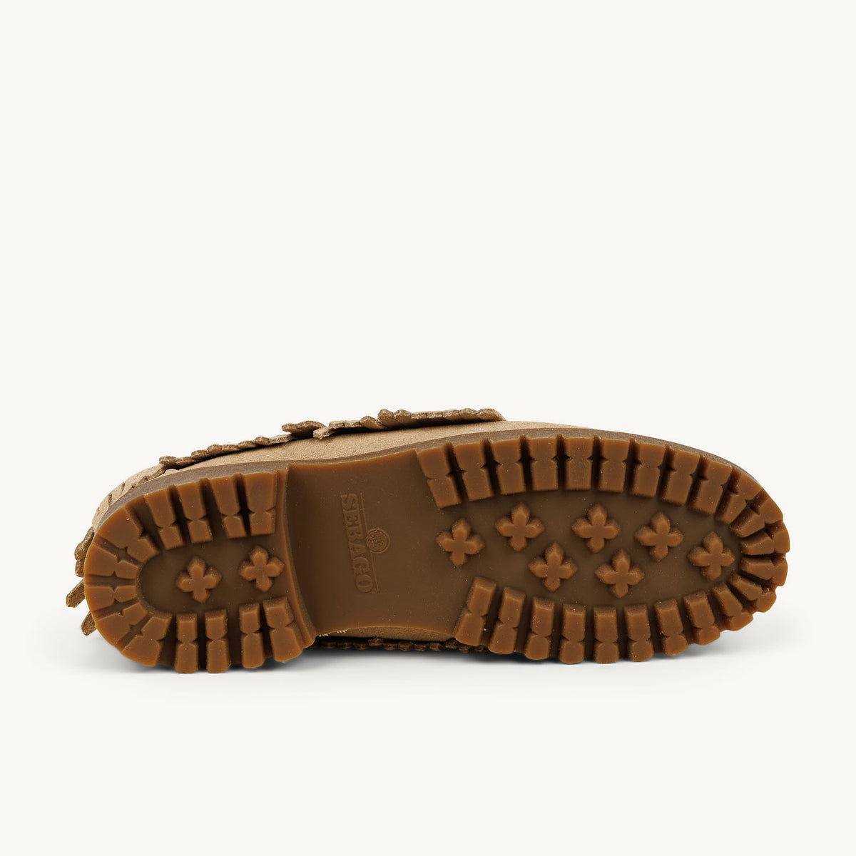 Chaussures bateau Femme SEBAGO RANGER FRINGE Beige