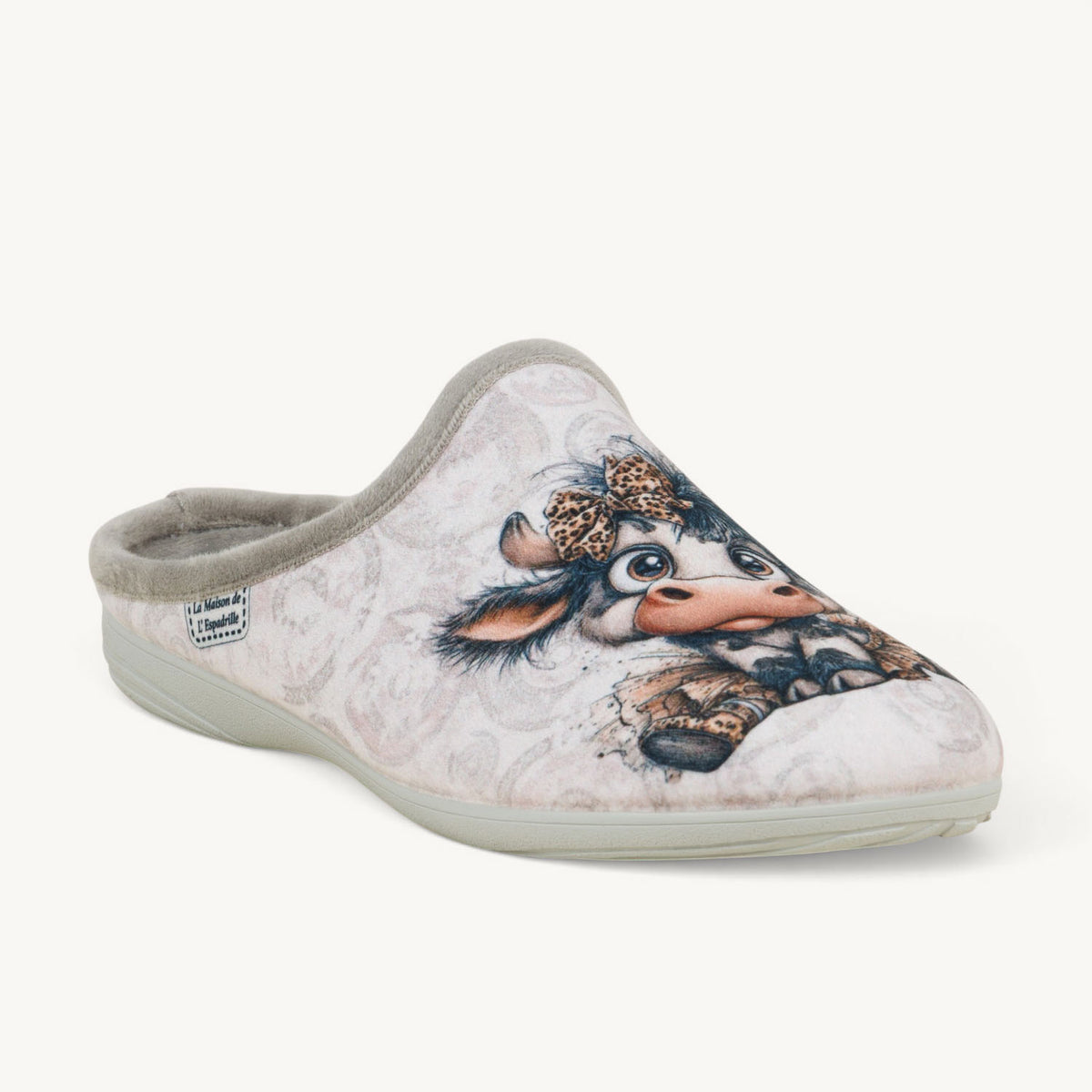 Chaussons Femme LA MAISON DE L'ESPADRILLE 6145- LAMUVA Gris