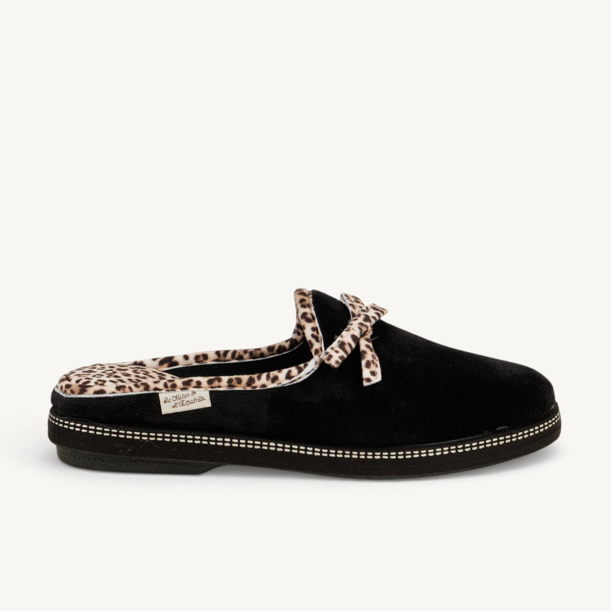 Chaussons Femme LA MAISON DE L'ESPADRILLE 6812 - LAMULEO Noir