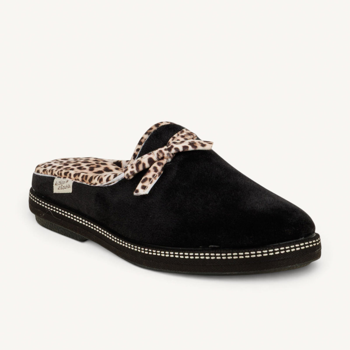 Chaussons Femme LA MAISON DE L'ESPADRILLE 6812 - LAMULEO Noir