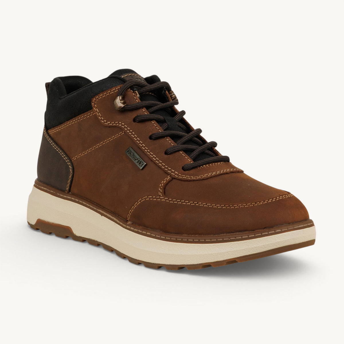 Baskets Homme RIEKER B5501 - RIAT Marron