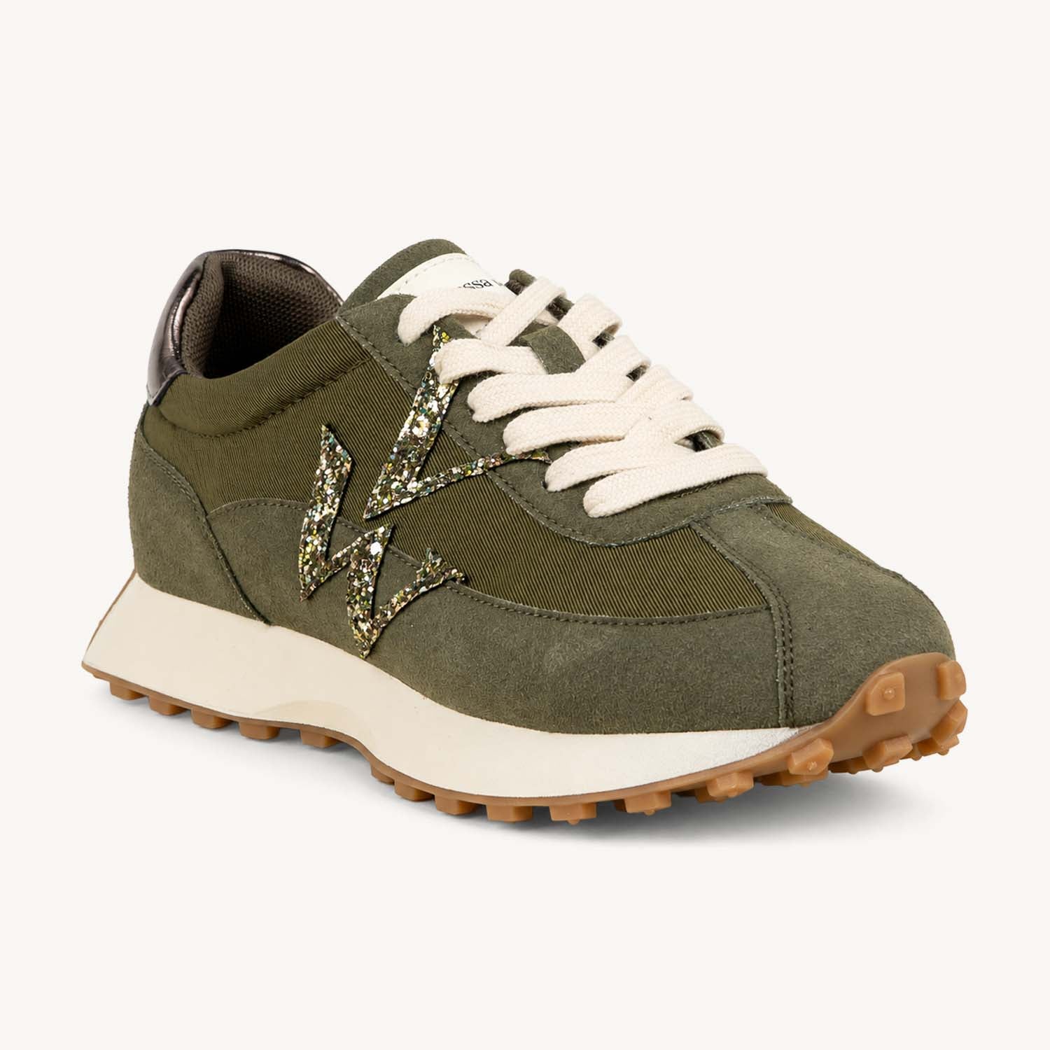 Baskets Femme VANESSA WU FLOW INITIALE Kaki