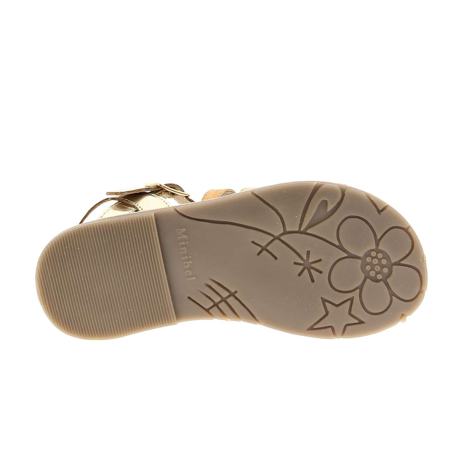 Sandales Enfant MINIBEL MINILOVE Or/Bronze