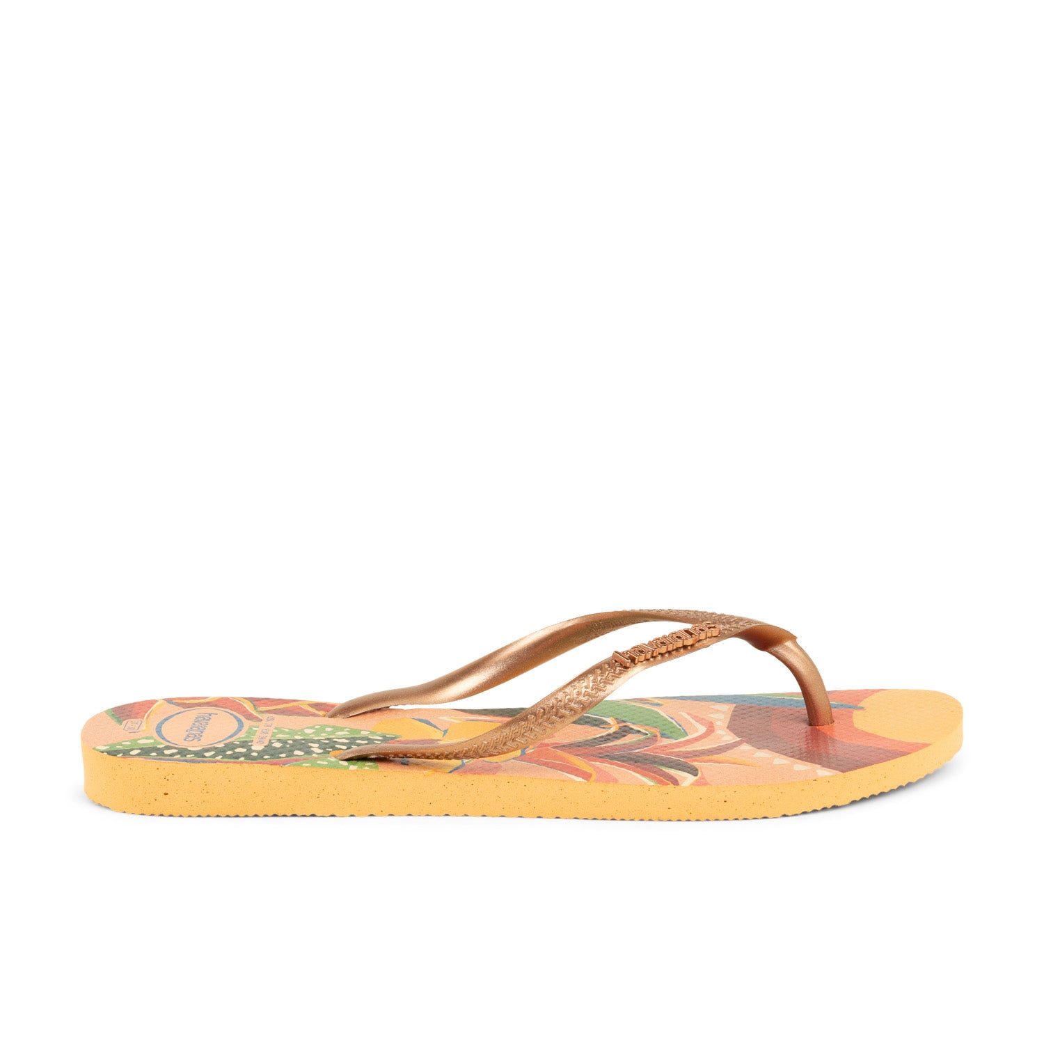 Tongs et crocs Femme HAVAIANAS SLIM TROPICAL Orange