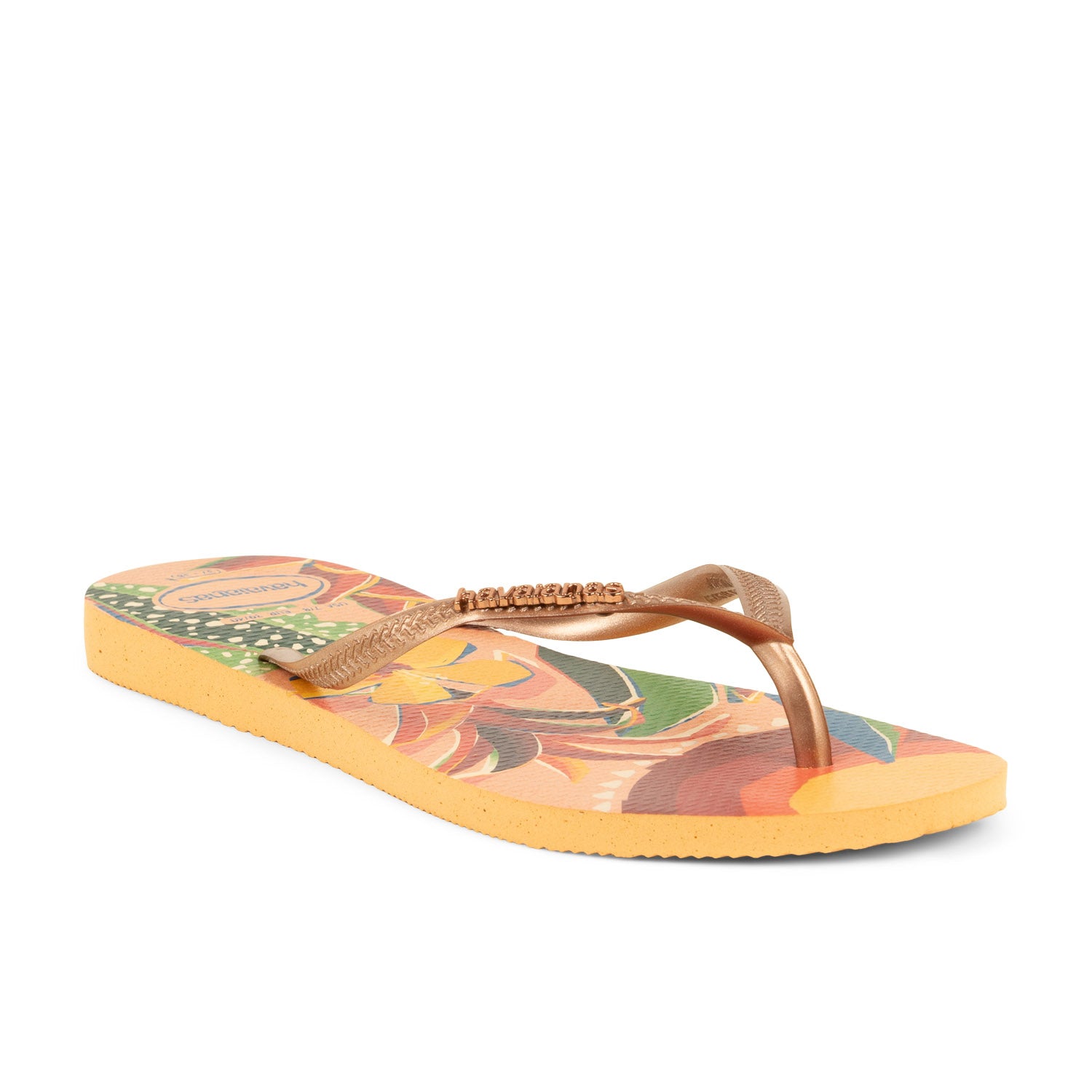 Tongs et crocs Femme HAVAIANAS SLIM TROPICAL Orange
