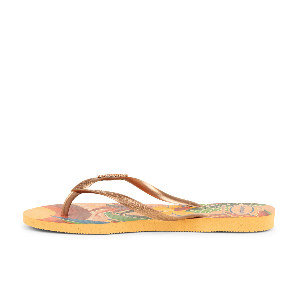 Tongs et crocs Femme HAVAIANAS SLIM TROPICAL Orange