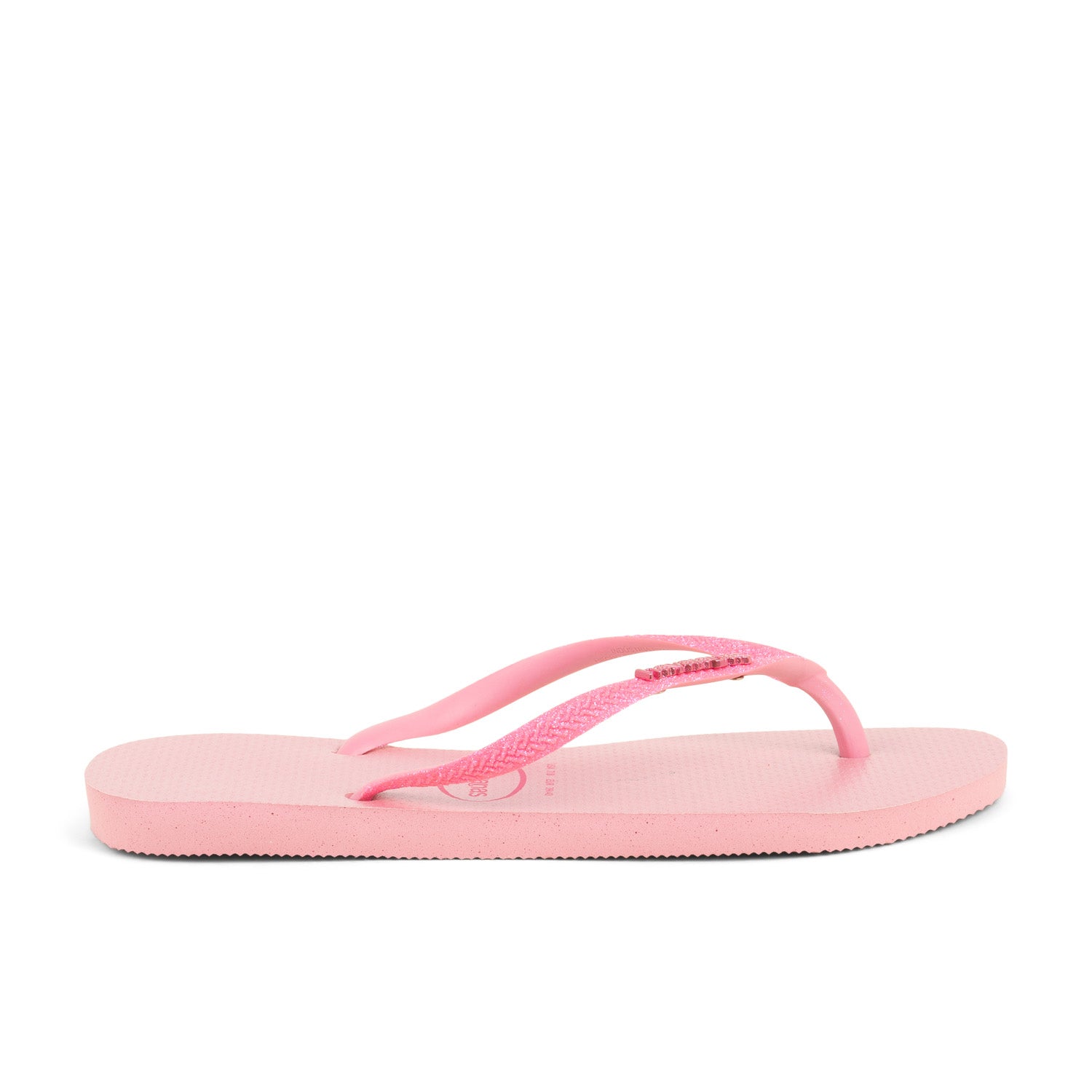 Tongs et crocs Femme HAVAIANAS SLIM GLITTER IRIDESCENT Rose