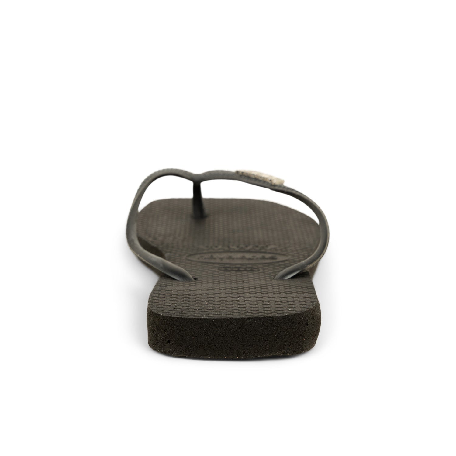 Tongs et crocs Femme HAVAIANAS SQUARE LOGO METALLIC Noir
