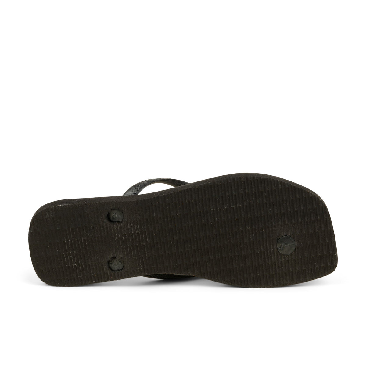 Tongs et crocs Femme HAVAIANAS SQUARE LOGO METALLIC Noir