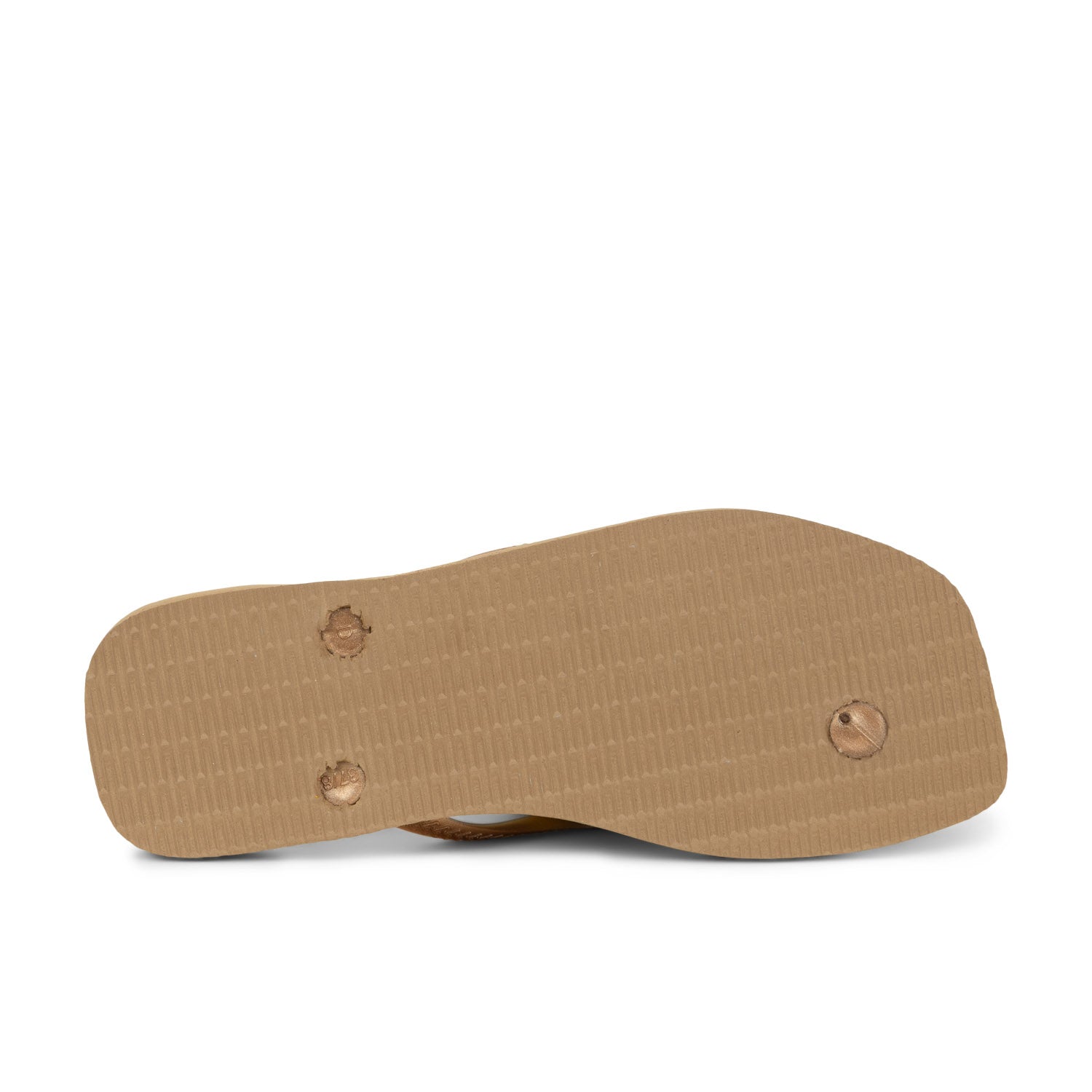 Tongs et crocs Femme HAVAIANAS SQUARE LOGO METALLIC Or/Bronze