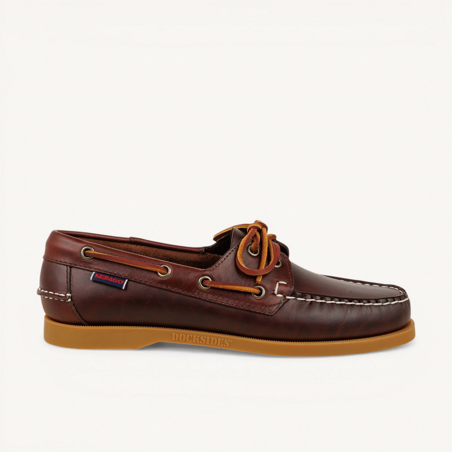 Chaussures bateau Femme SEBAGO DOCKSIDES PORTLAND WAXED Marron