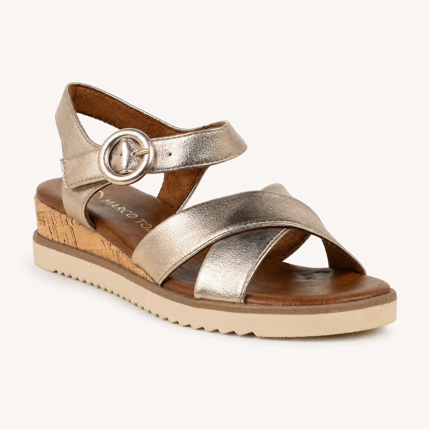 Sandales Femme MARCO TOZZI 28714 - MASSYA Or/Bronze