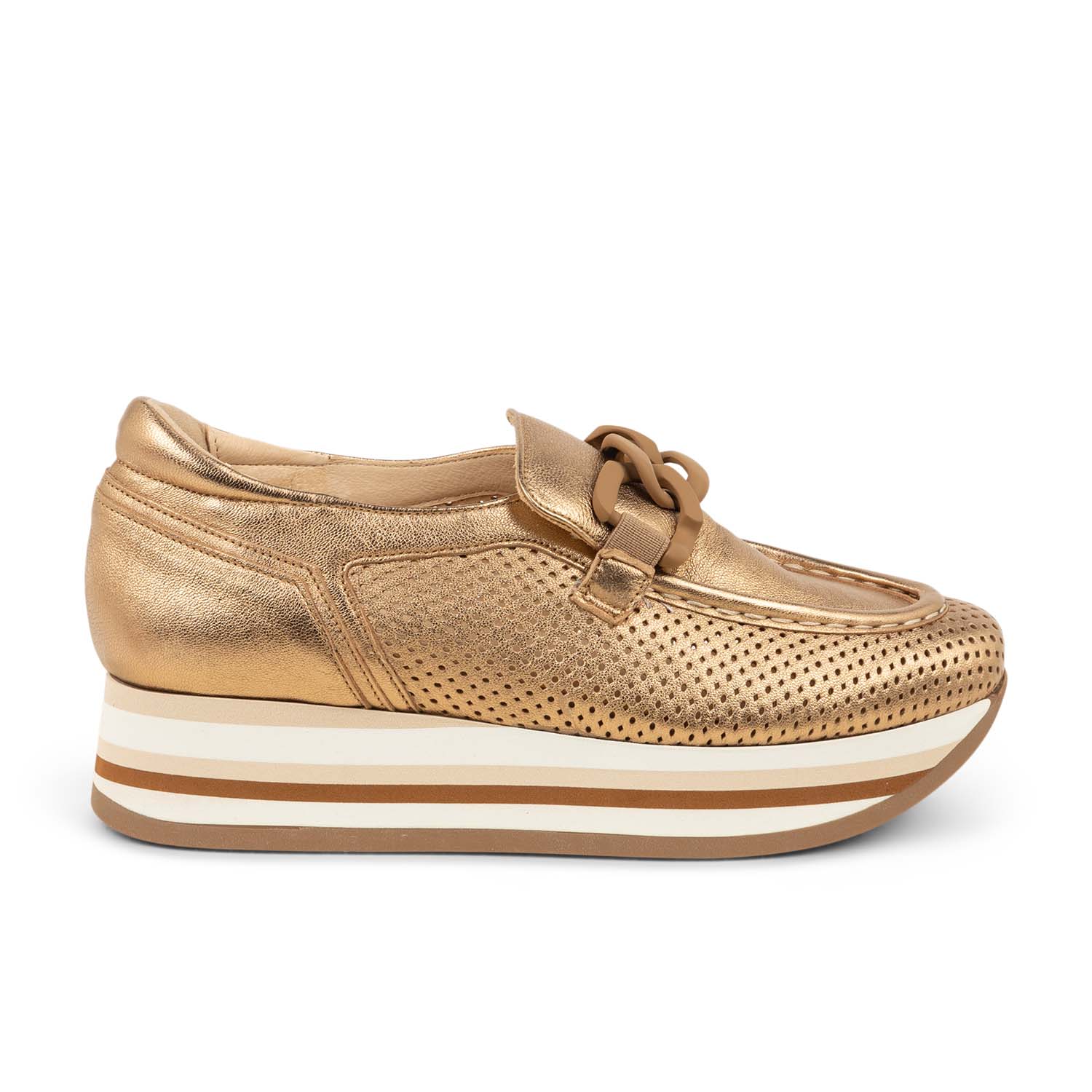 Mocassins Femme SOFTWAVES 77856 Or/Bronze